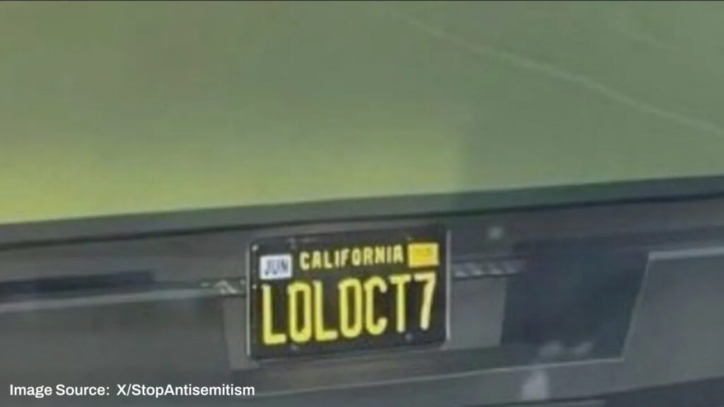 tesla cybertruck loloct7 california license plate